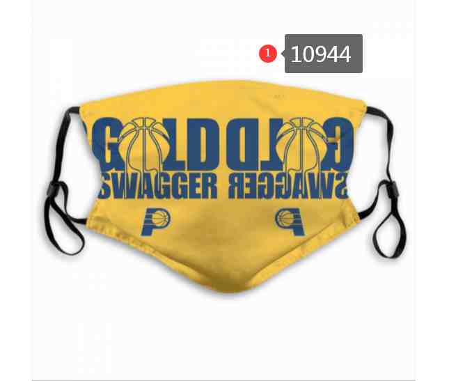NBA Basketball Indiana Pacers  Waterproof Breathable Adjustable Kid Adults Face Masks 10944
