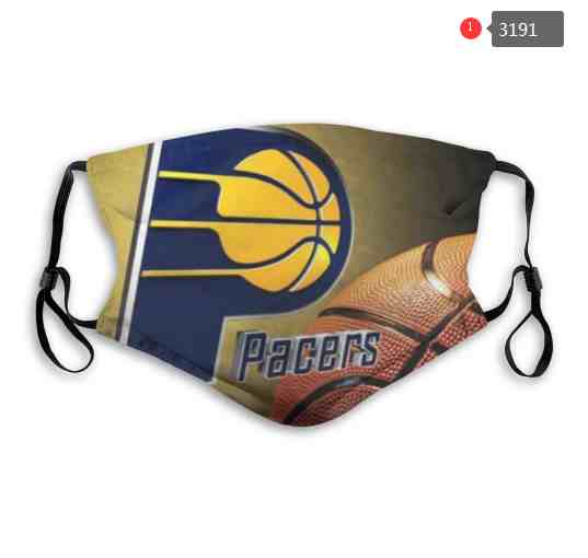 NBA Basketball Indiana Pacers  Waterproof Breathable Adjustable Kid Adults Face Masks 3191