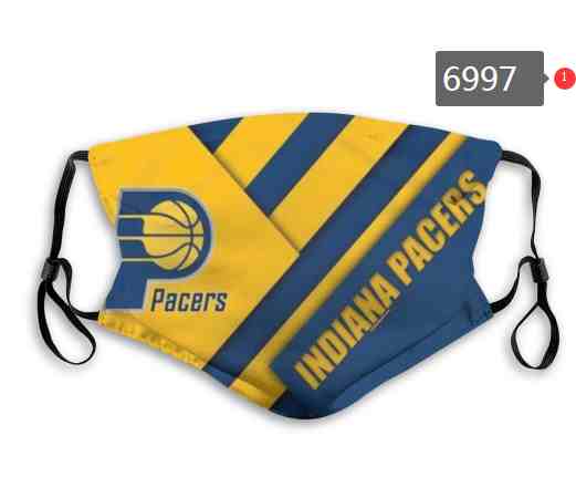 NBA Basketball Indiana Pacers  Waterproof Breathable Adjustable Kid Adults Face Masks 6997