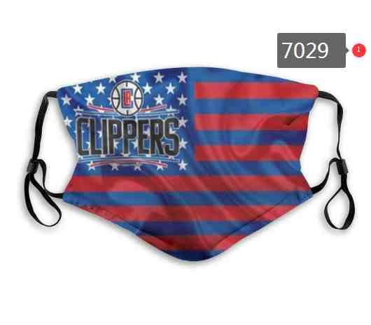 NBA Basketball Los Angeles Clippers  Waterproof Breathable Adjustable Kid Adults Face Masks 7029