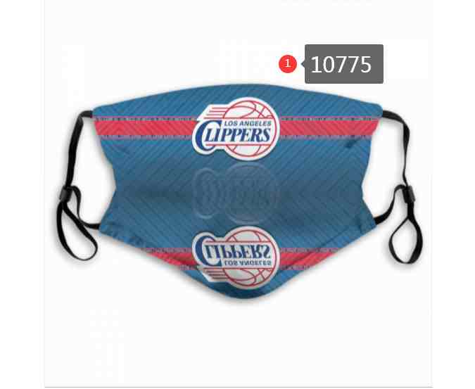 NBA Basketball Los Angeles Clippers  Waterproof Breathable Adjustable Kid Adults Face Masks 10775
