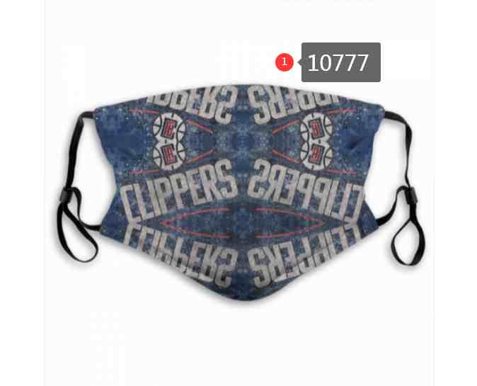 NBA Basketball Los Angeles Clippers  Waterproof Breathable Adjustable Kid Adults Face Masks 10777