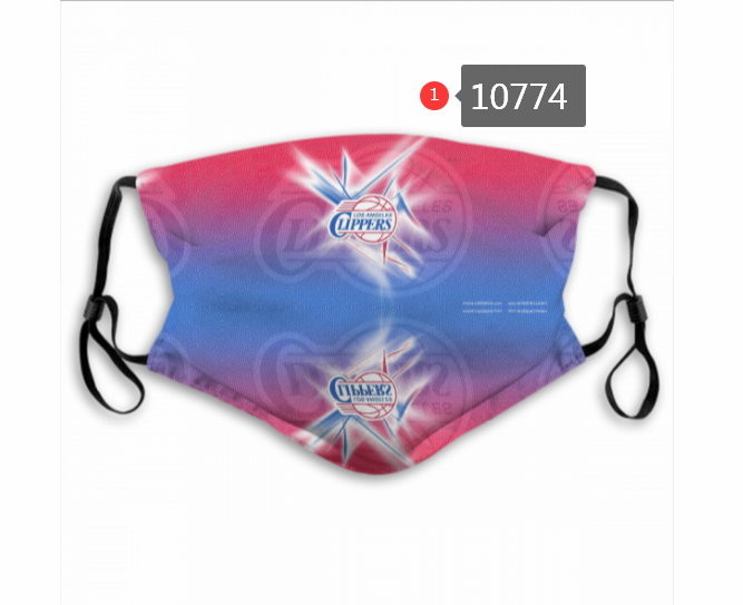 NBA Basketball Los Angeles Clippers  Waterproof Breathable Adjustable Kid Adults Face Masks 10774
