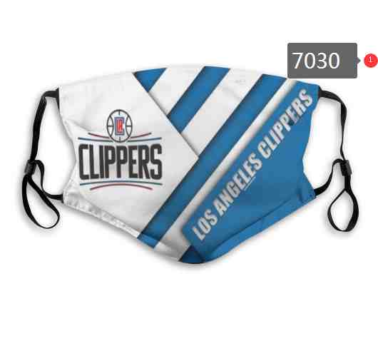 NBA Basketball Los Angeles Clippers  Waterproof Breathable Adjustable Kid Adults Face Masks 7030