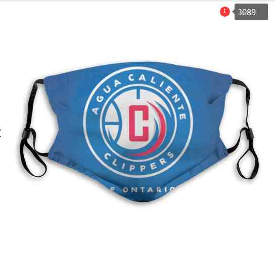NBA Basketball Los Angeles Clippers  Waterproof Breathable Adjustable Kid Adults Face Masks 3089