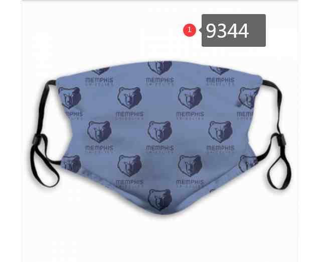 NBA Basketball Memphis Grizzliers  Waterproof Breathable Adjustable Kid Adults Face Masks 9344