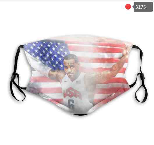 NBA Basketball Miami Heat  Waterproof Breathable Adjustable Kid Adults Face Masks 3175