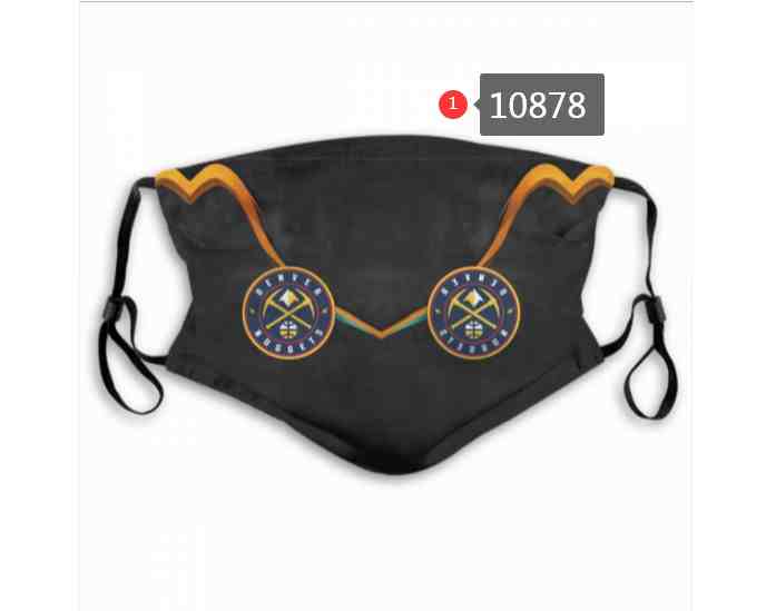 NBA Basketball Denver Nuggets  Waterproof Breathable Adjustable Kid Adults Face Masks 10878