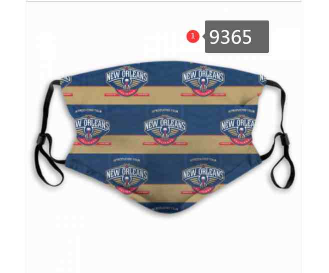 NBA Basketball New Orleans Pelicans  Waterproof Breathable Adjustable Kid Adults Face Masks 9365