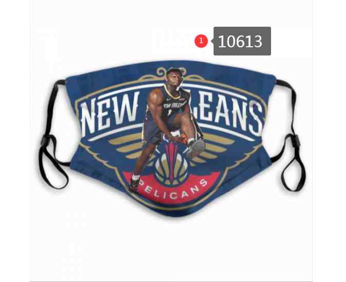 NBA Basketball New Orleans Pelicans  Waterproof Breathable Adjustable Kid Adults Face Masks 10613