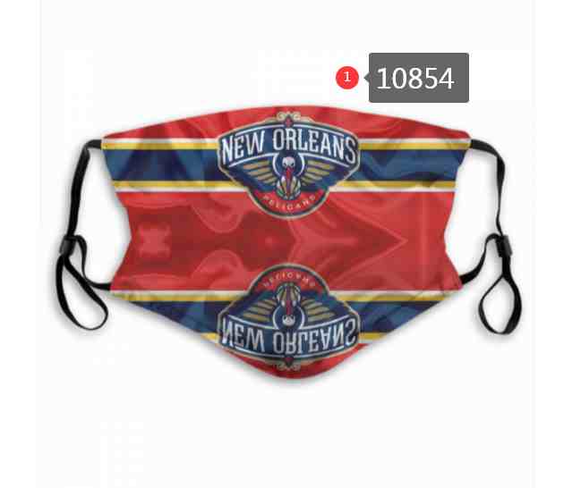 NBA Basketball New Orleans Pelicans  Waterproof Breathable Adjustable Kid Adults Face Masks 10854