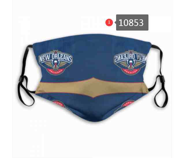 NBA Basketball New Orleans Pelicans  Waterproof Breathable Adjustable Kid Adults Face Masks 10853