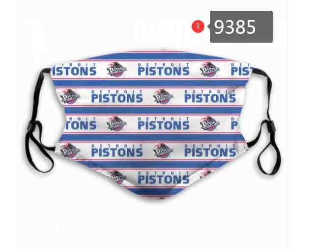 NBA Basketball Detroit Pistons  Waterproof Breathable Adjustable Kid Adults Face Masks 9385