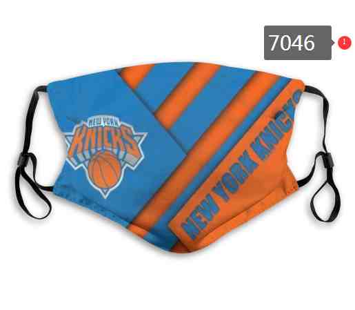 NBA Basketball New York Knickerbockers  Waterproof Breathable Adjustable Kid Adults Face Masks 7046