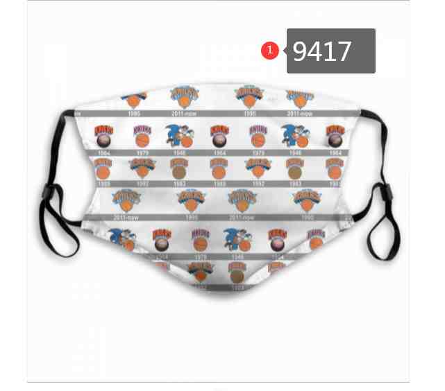 NBA Basketball New York Knickerbockers  Waterproof Breathable Adjustable Kid Adults Face Masks 9417