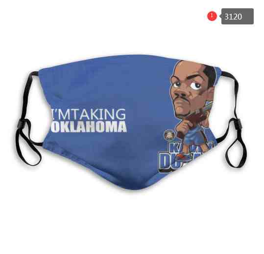 NBA Basketball Oklahoma City Thunder  Waterproof Breathable Adjustable Kid Adults Face Masks 3120