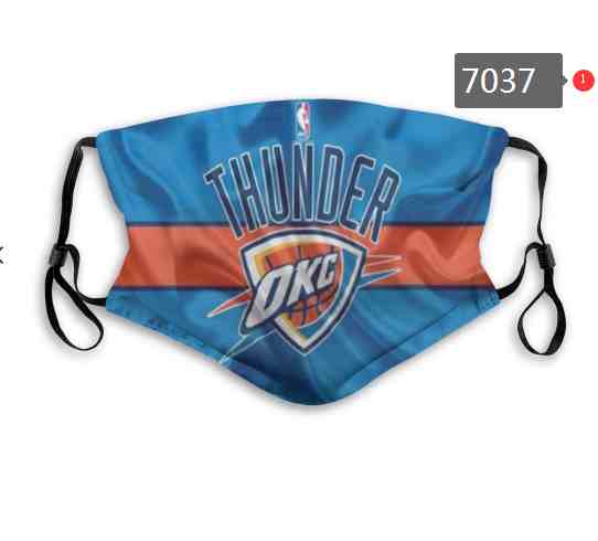 NBA Basketball Oklahoma City Thunder  Waterproof Breathable Adjustable Kid Adults Face Masks 7037