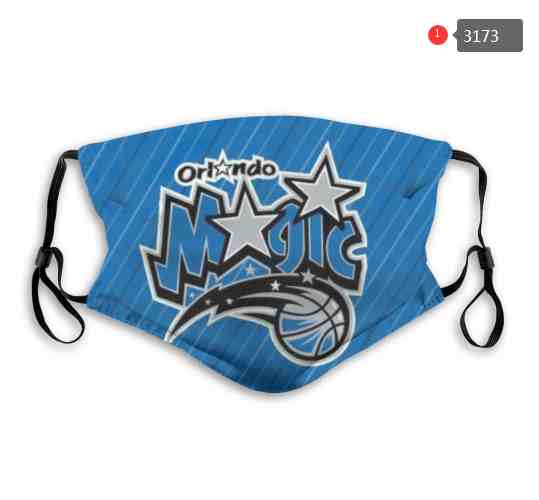 NBA Basketball Orlando Magic  Waterproof Breathable Adjustable Kid Adults Face Masks 3173