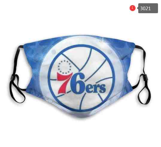 NBA Basketball Philadelphia 76ers  Waterproof Breathable Adjustable Kid Adults Face Masks 3021