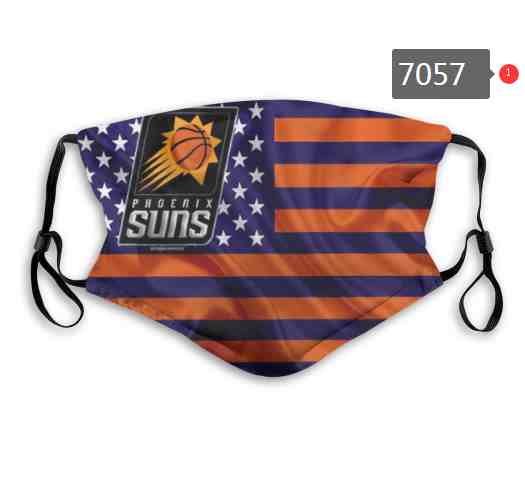 NBA Basketball Phoenix Suns  Waterproof Breathable Adjustable Kid Adults Face Masks 7057