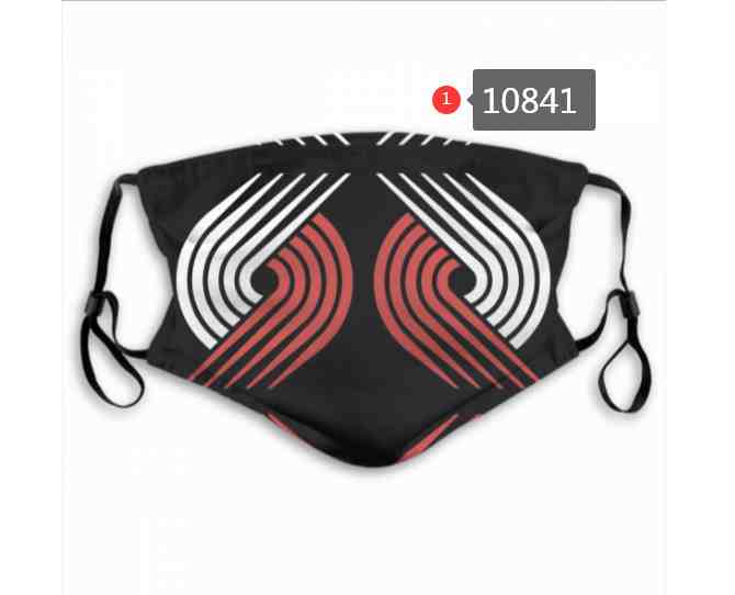 NBA Basketball Portland Trail Blazers  Waterproof Breathable Adjustable Kid Adults Face Masks 10841