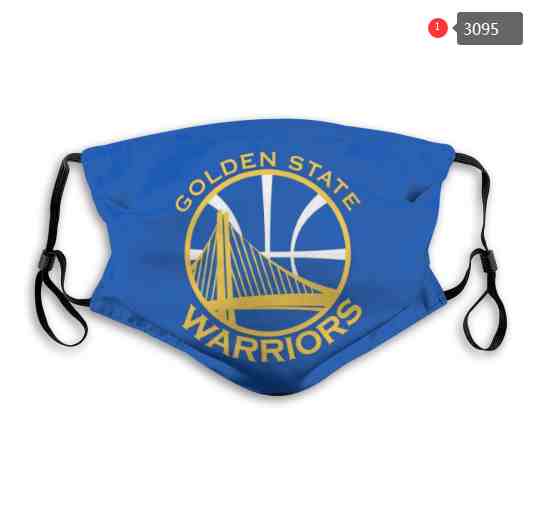 NBA Basketball Golden State Warriors  Waterproof Breathable Adjustable Kid Adults Face Masks 3095