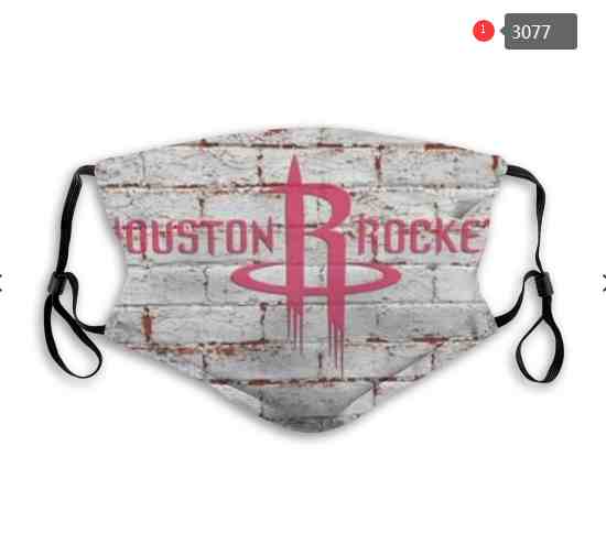 NBA Basketball Houston Rockets  Waterproof Breathable Adjustable Kid Adults Face Masks 3077