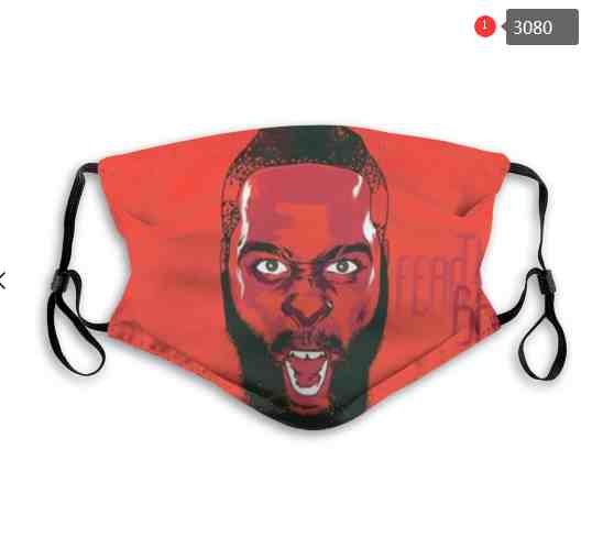 NBA Basketball Houston Rockets  Waterproof Breathable Adjustable Kid Adults Face Masks 3080