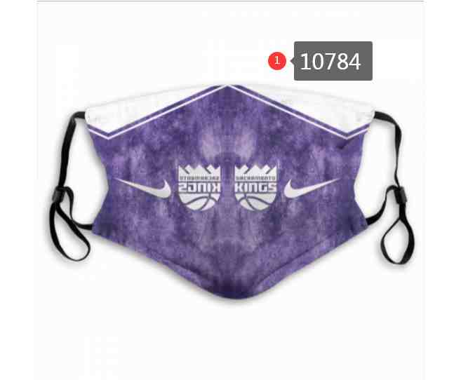 NBA Basketball Sacramento Kings  Waterproof Breathable Adjustable Kid Adults Face Masks 10784