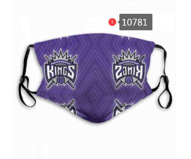 NBA Basketball Sacramento Kings  Waterproof Breathable Adjustable Kid Adults Face Masks 10781