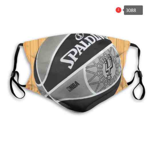 NBA Basketball San Antonio Spurs  Waterproof Breathable Adjustable Kid Adults Face Masks 3088