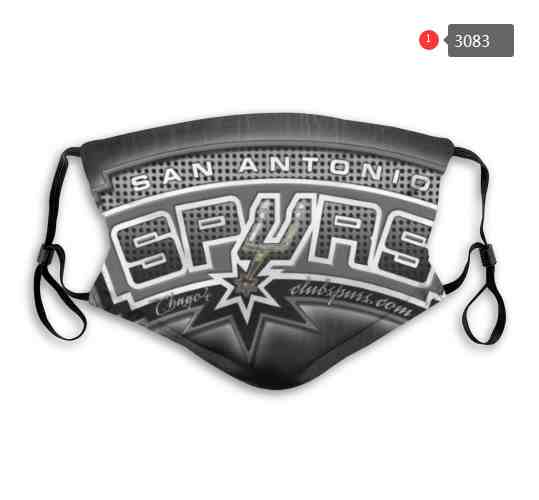 NBA Basketball San Antonio Spurs  Waterproof Breathable Adjustable Kid Adults Face Masks 3083