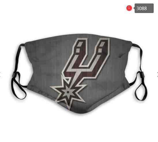 NBA Basketball San Antonio Spurs  Waterproof Breathable Adjustable Kid Adults Face Masks 3087