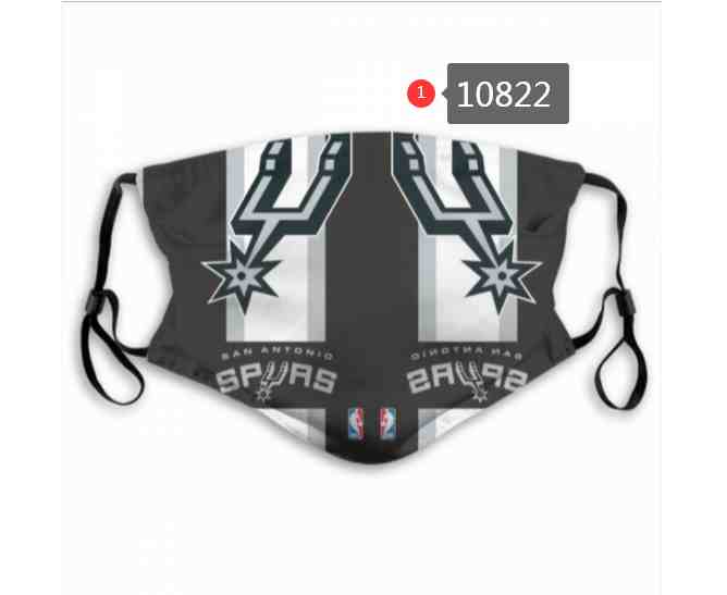 NBA Basketball San Antonio Spurs  Waterproof Breathable Adjustable Kid Adults Face Masks 10822