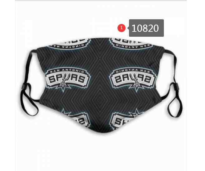 NBA Basketball San Antonio Spurs  Waterproof Breathable Adjustable Kid Adults Face Masks 10820