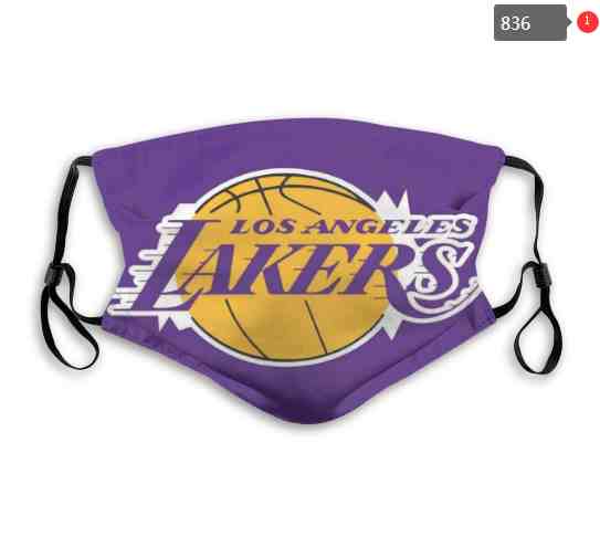 NBA Basketball Los Angeles Lakers  Waterproof Breathable Adjustable Kid Adults Face Masks 836