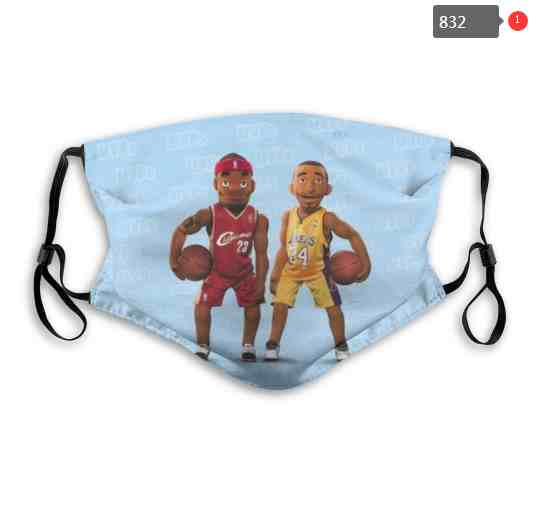 NBA Basketball Los Angeles Lakers  Waterproof Breathable Adjustable Kid Adults Face Masks 832
