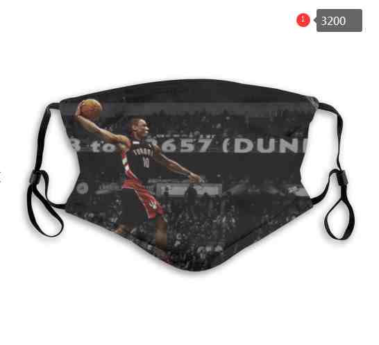 NBA Basketball Toronto Raptors  Waterproof Breathable Adjustable Kid Adults Face Masks 3200