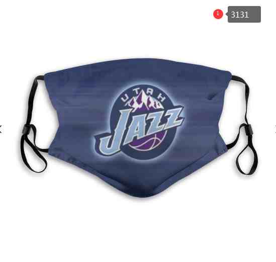 NBA Basketball Utah Jazz  Waterproof Breathable Adjustable Kid Adults Face Masks 3131