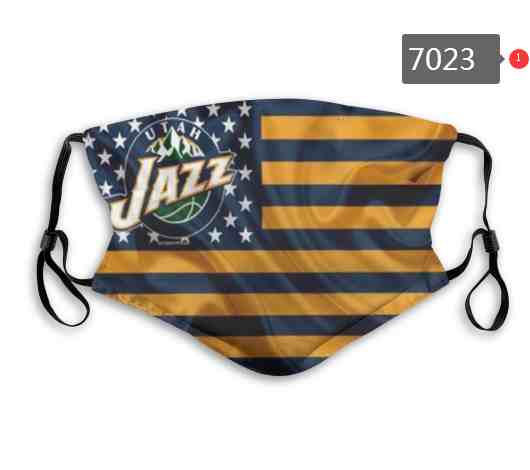 NBA Basketball Utah Jazz  Waterproof Breathable Adjustable Kid Adults Face Masks 7023