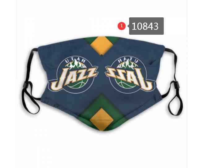 NBA Basketball Utah Jazz  Waterproof Breathable Adjustable Kid Adults Face Masks 10843