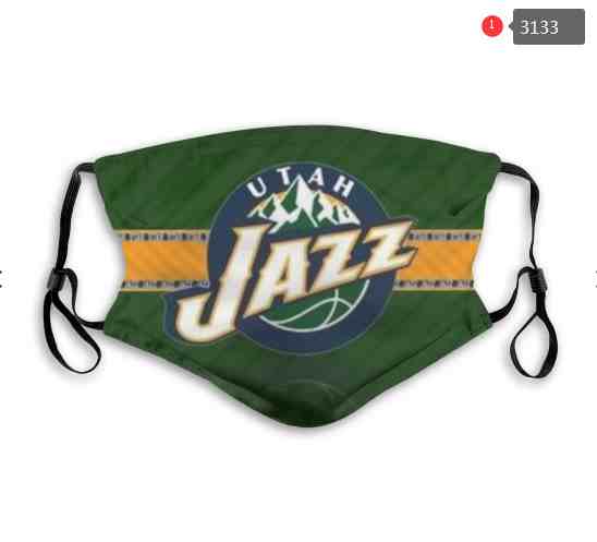 NBA Basketball Utah Jazz  Waterproof Breathable Adjustable Kid Adults Face Masks 3133