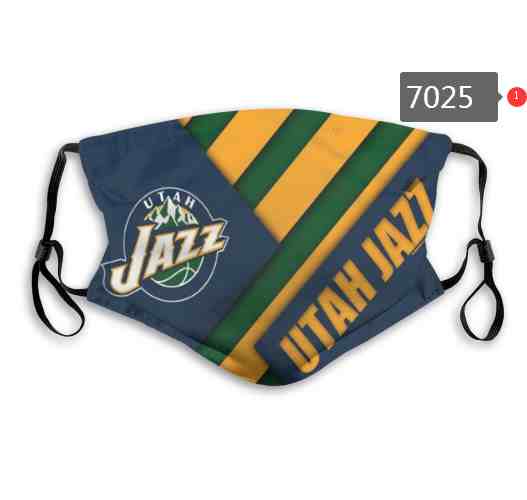 NBA Basketball Utah Jazz  Waterproof Breathable Adjustable Kid Adults Face Masks 7025