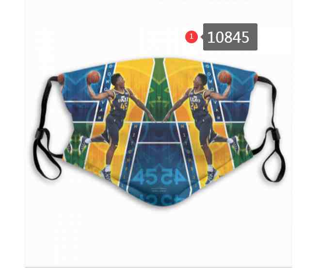 NBA Basketball Utah Jazz  Waterproof Breathable Adjustable Kid Adults Face Masks 10845