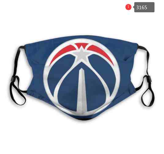 NBA Basketball Washington Wizards Waterproof Breathable Adjustable Kid Adults Face Masks 3165