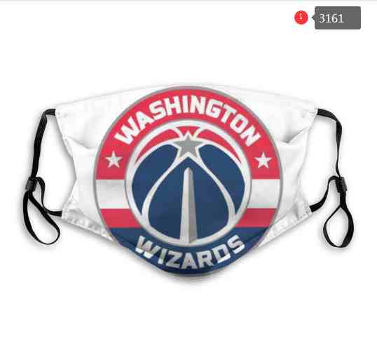 NBA Basketball Washington Wizards Waterproof Breathable Adjustable Kid Adults Face Masks 3161