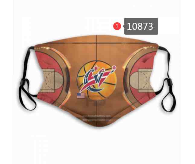 NBA Basketball Washington Wizards Waterproof Breathable Adjustable Kid Adults Face Masks 10873