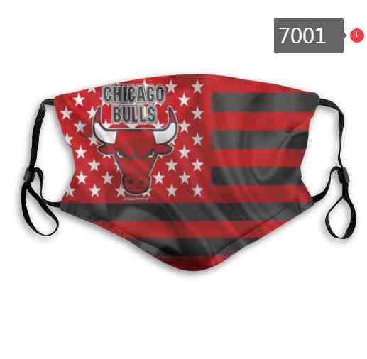 NBA Basketball Chicago Bulls Waterproof Breathable Adjustable Kid Adults Face Masks 7001