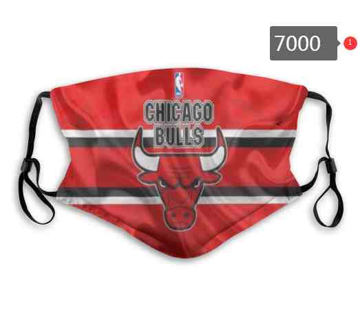 NBA Basketball Chicago Bulls Waterproof Breathable Adjustable Kid Adults Face Masks 7000