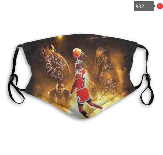 Michael Jordan NBA Basketball Chicago Bulls Waterproof Breathable Adjustable Kid Adults Face Masks  932